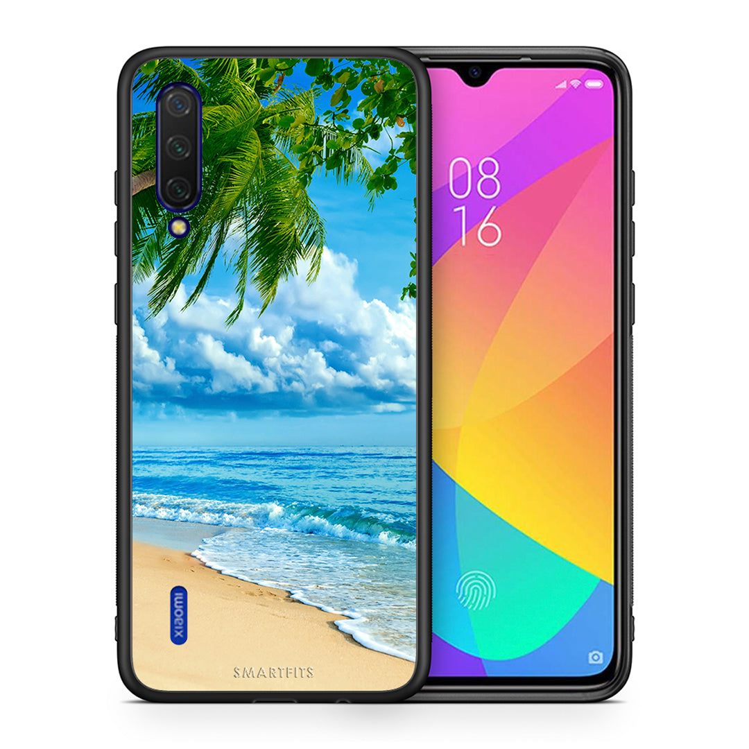Θήκη Xiaomi Mi 9 Lite Beautiful Beach από τη Smartfits με σχέδιο στο πίσω μέρος και μαύρο περίβλημα | Xiaomi Mi 9 Lite Beautiful Beach case with colorful back and black bezels