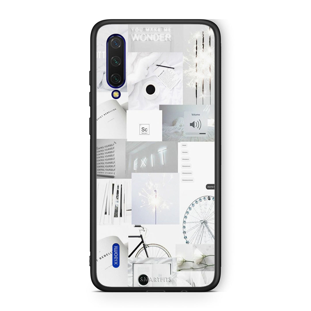 Xiaomi Mi 9 Lite Collage Make Me Wonder Θήκη Αγίου Βαλεντίνου από τη Smartfits με σχέδιο στο πίσω μέρος και μαύρο περίβλημα | Smartphone case with colorful back and black bezels by Smartfits