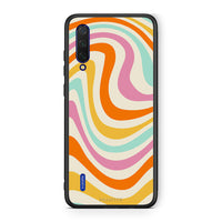 Thumbnail for Xiaomi Mi 9 Lite Colourful Waves θήκη από τη Smartfits με σχέδιο στο πίσω μέρος και μαύρο περίβλημα | Smartphone case with colorful back and black bezels by Smartfits