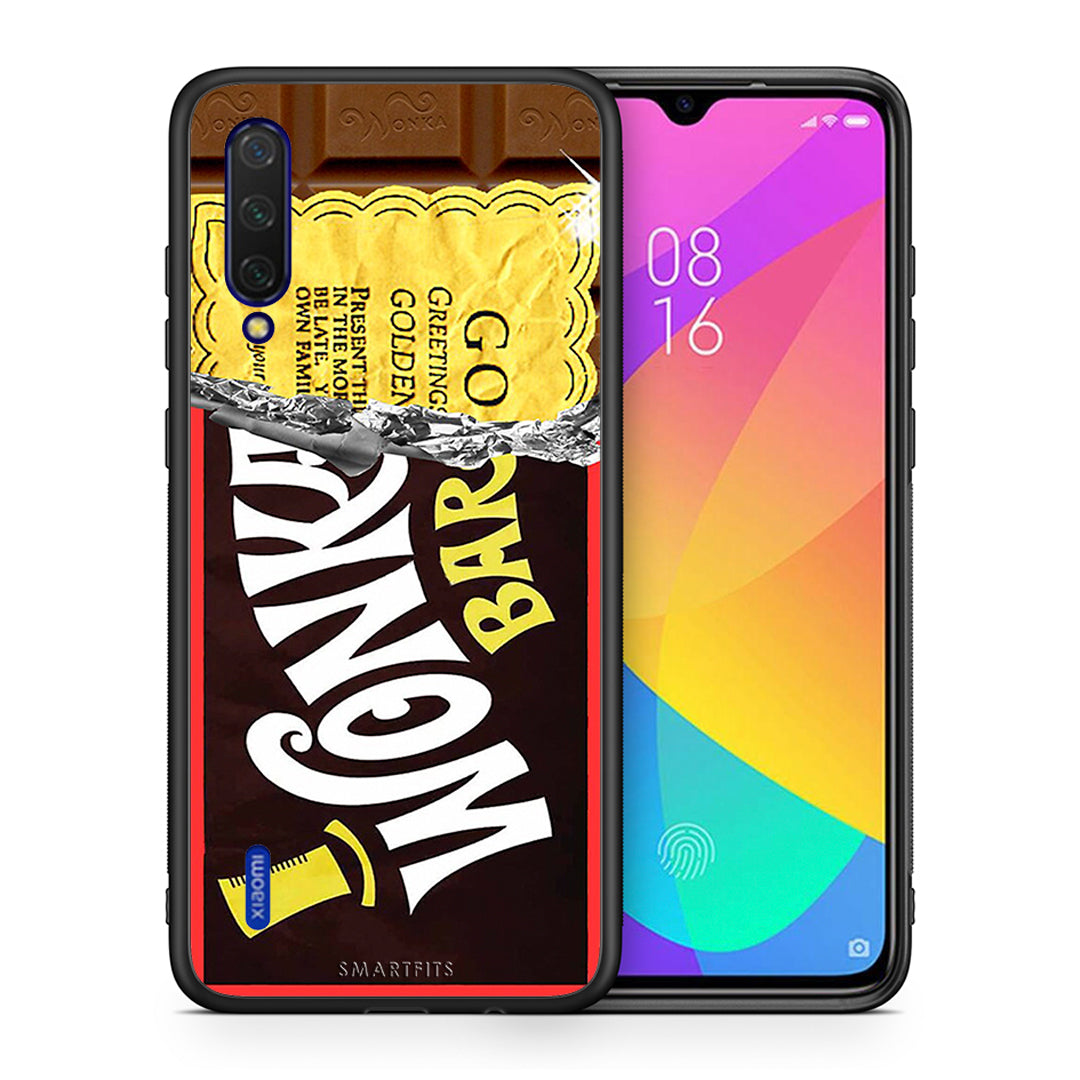 Θήκη Xiaomi Mi 9 Lite Golden Ticket από τη Smartfits με σχέδιο στο πίσω μέρος και μαύρο περίβλημα | Xiaomi Mi 9 Lite Golden Ticket case with colorful back and black bezels