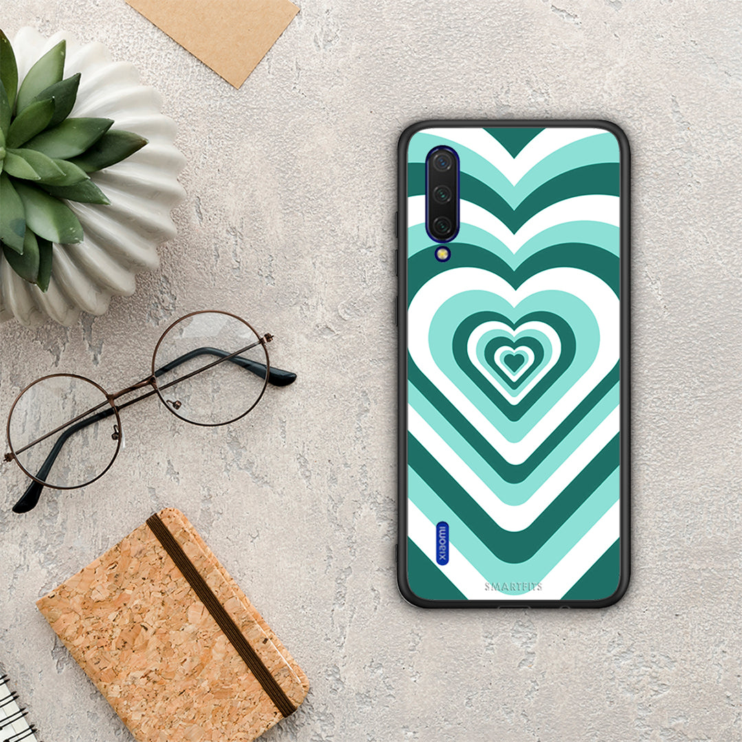 Green Hearts - Xiaomi Mi 9 Lite case
