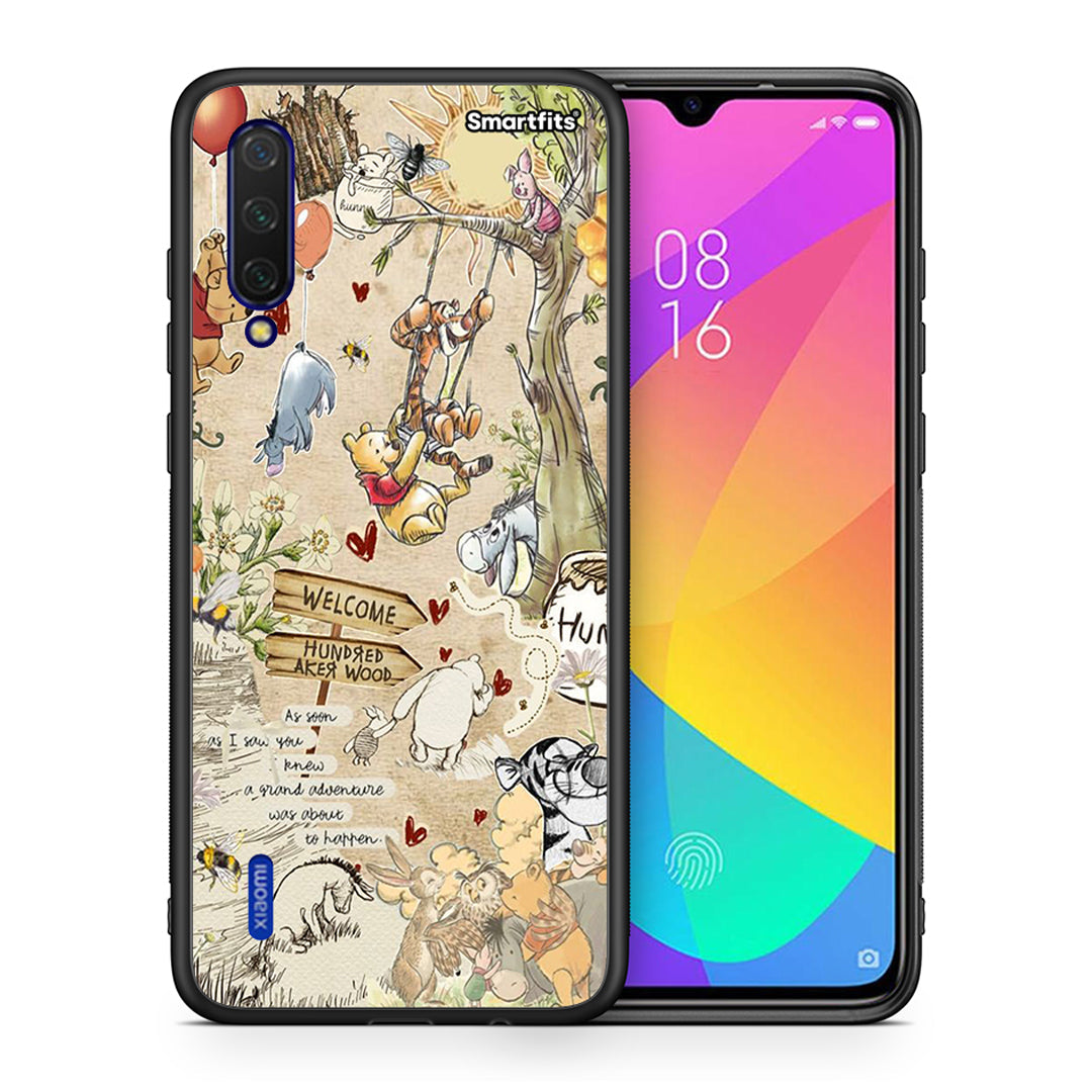 Θήκη Xiaomi Mi 9 Lite Happy Friends από τη Smartfits με σχέδιο στο πίσω μέρος και μαύρο περίβλημα | Xiaomi Mi 9 Lite Happy Friends case with colorful back and black bezels