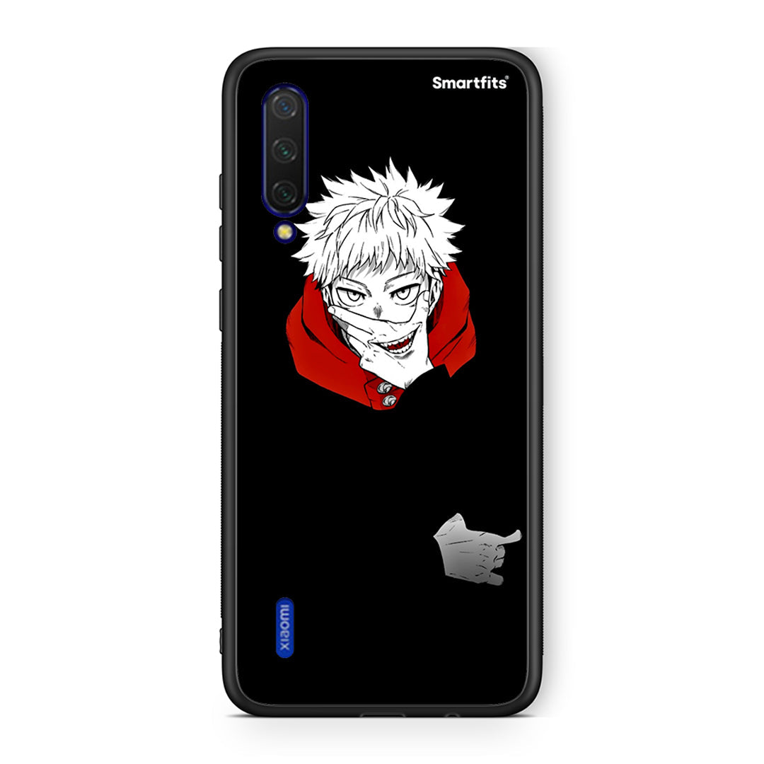 Xiaomi Mi 9 Lite Itadori Anime θήκη από τη Smartfits με σχέδιο στο πίσω μέρος και μαύρο περίβλημα | Smartphone case with colorful back and black bezels by Smartfits