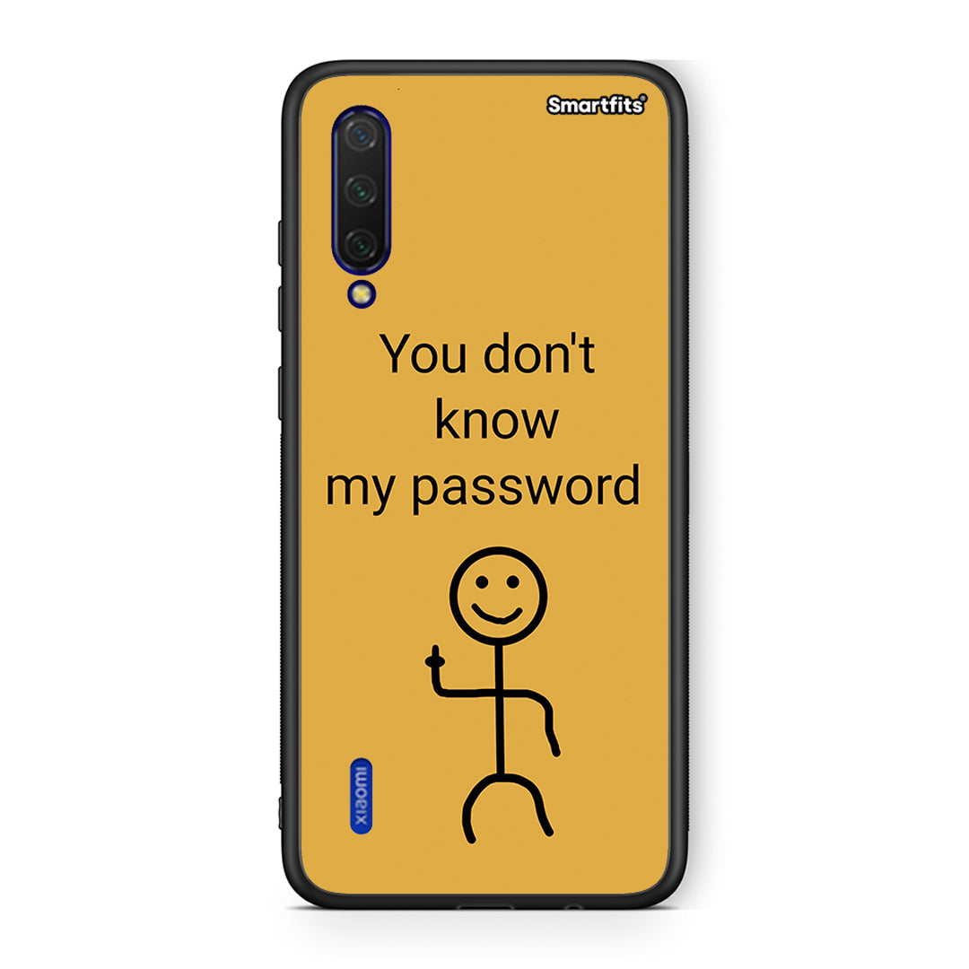 Xiaomi Mi 9 Lite My Password Θήκη από τη Smartfits με σχέδιο στο πίσω μέρος και μαύρο περίβλημα | Smartphone case with colorful back and black bezels by Smartfits