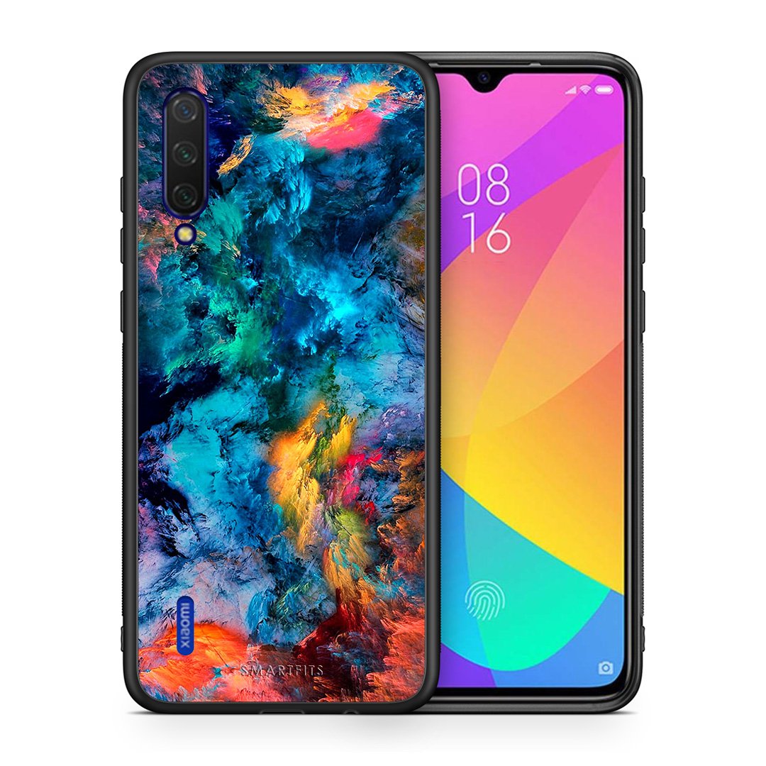 Θήκη Xiaomi Mi 9 Lite Crayola Paint από τη Smartfits με σχέδιο στο πίσω μέρος και μαύρο περίβλημα | Xiaomi Mi 9 Lite Crayola Paint case with colorful back and black bezels