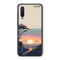 Thumbnail for Xiaomi Mi 9 Lite Pixel Sunset Θήκη από τη Smartfits με σχέδιο στο πίσω μέρος και μαύρο περίβλημα | Smartphone case with colorful back and black bezels by Smartfits