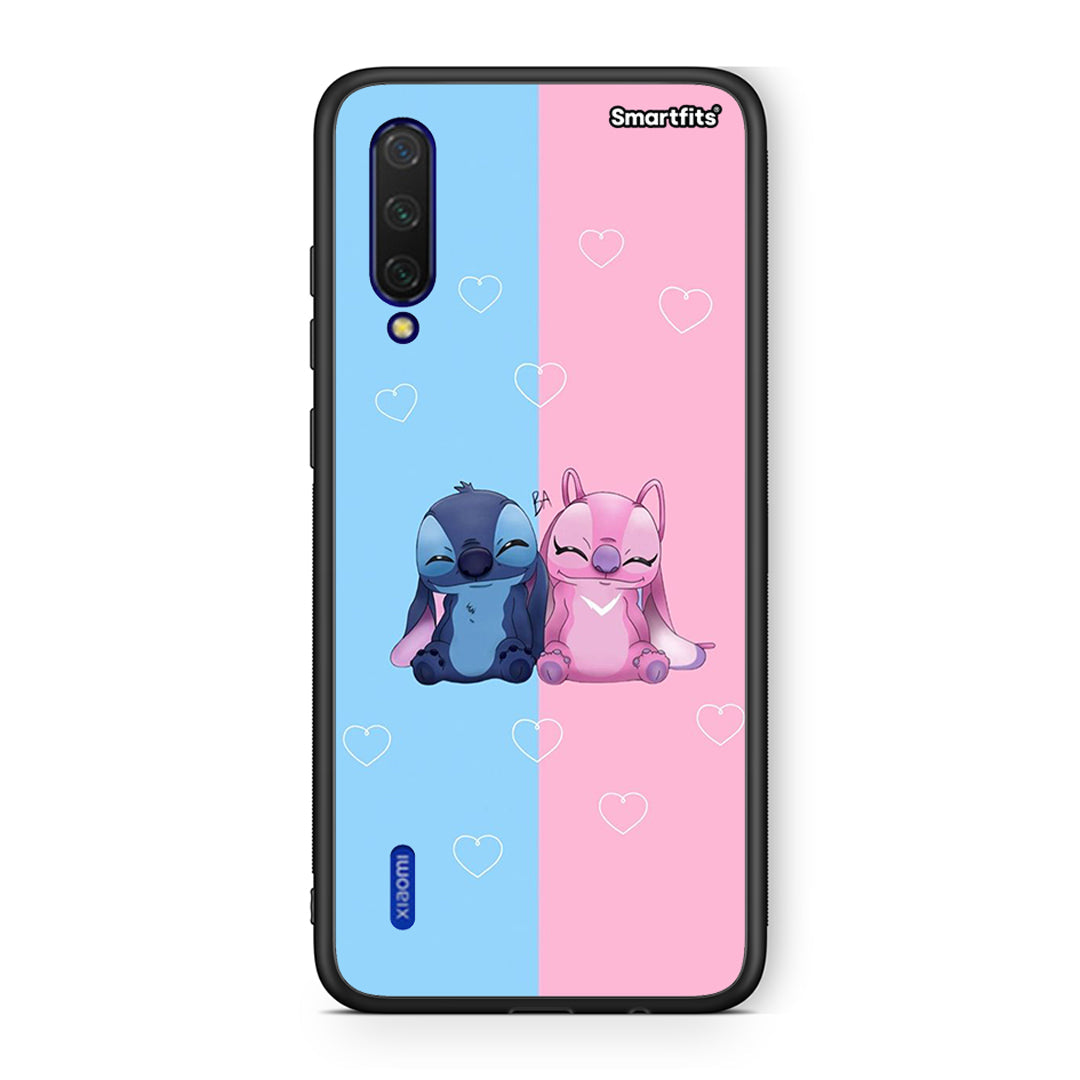 Xiaomi Mi 9 Lite Stitch And Angel θήκη από τη Smartfits με σχέδιο στο πίσω μέρος και μαύρο περίβλημα | Smartphone case with colorful back and black bezels by Smartfits