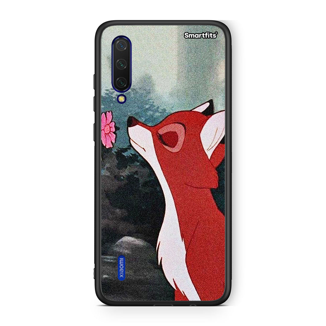 Xiaomi Mi 9 Lite Tod And Vixey Love 2 θήκη από τη Smartfits με σχέδιο στο πίσω μέρος και μαύρο περίβλημα | Smartphone case with colorful back and black bezels by Smartfits