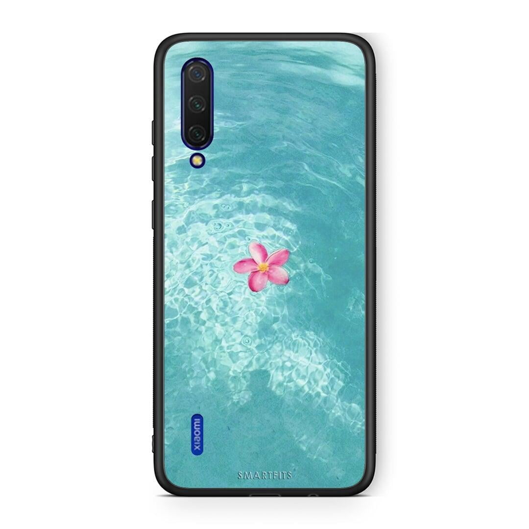 Xiaomi Mi 9 Lite Water Flower Θήκη από τη Smartfits με σχέδιο στο πίσω μέρος και μαύρο περίβλημα | Smartphone case with colorful back and black bezels by Smartfits