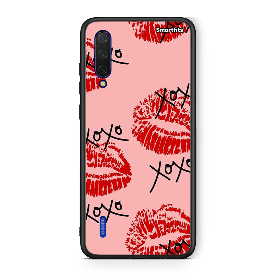 Xiaomi Mi 9 Lite XOXO Lips θήκη από τη Smartfits με σχέδιο στο πίσω μέρος και μαύρο περίβλημα | Smartphone case with colorful back and black bezels by Smartfits