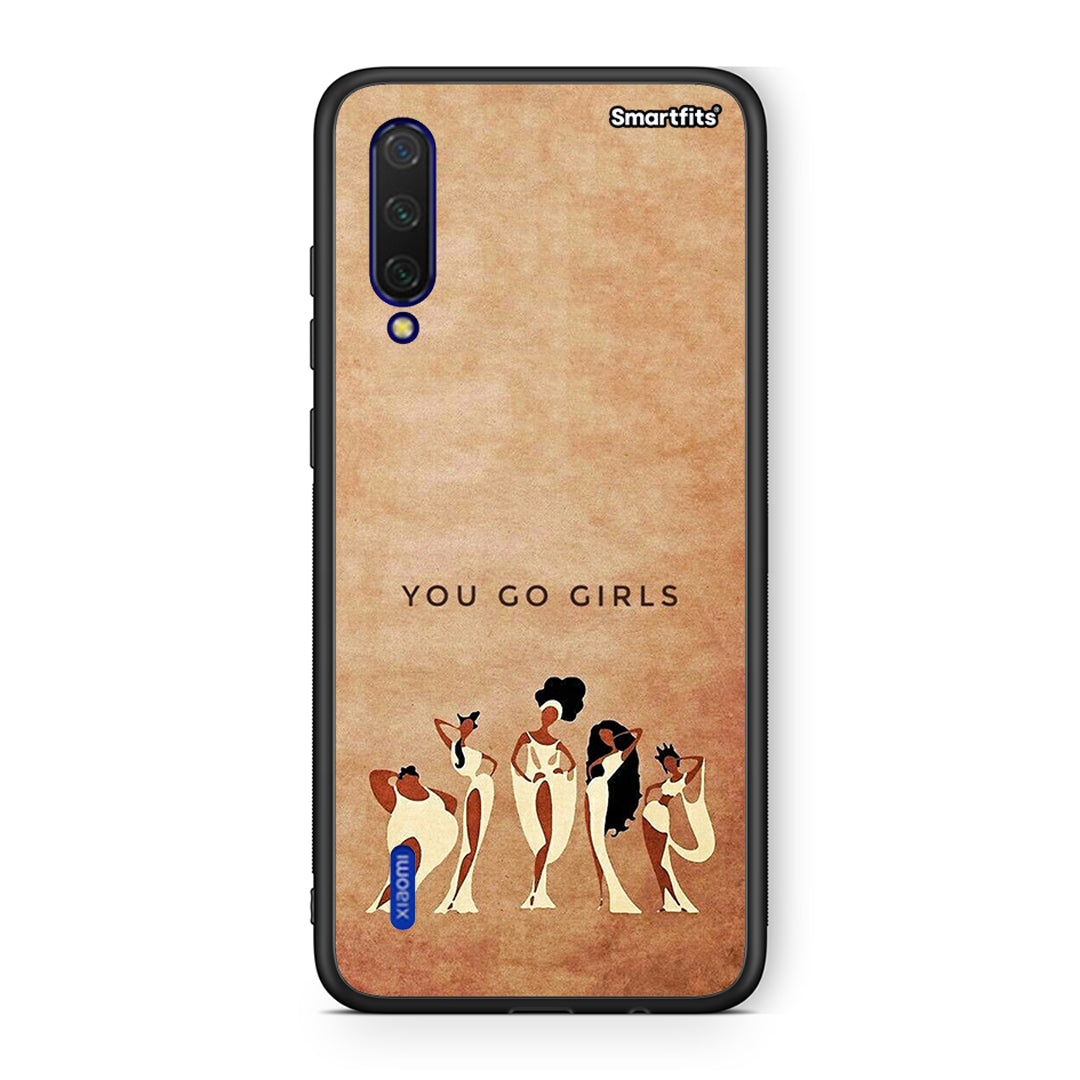 Xiaomi Mi 9 Lite You Go Girl θήκη από τη Smartfits με σχέδιο στο πίσω μέρος και μαύρο περίβλημα | Smartphone case with colorful back and black bezels by Smartfits