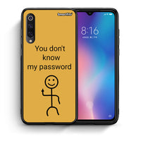 Thumbnail for Θήκη Xiaomi Mi 9 My Password από τη Smartfits με σχέδιο στο πίσω μέρος και μαύρο περίβλημα | Xiaomi Mi 9 My Password case with colorful back and black bezels