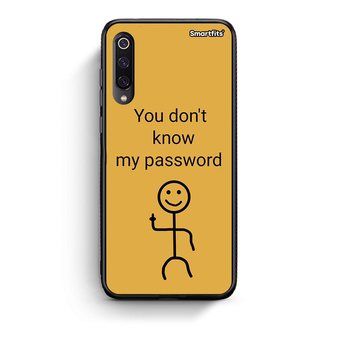 Xiaomi Mi 9 My Password Θήκη από τη Smartfits με σχέδιο στο πίσω μέρος και μαύρο περίβλημα | Smartphone case with colorful back and black bezels by Smartfits