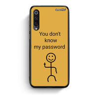 Thumbnail for Xiaomi Mi 9 My Password Θήκη από τη Smartfits με σχέδιο στο πίσω μέρος και μαύρο περίβλημα | Smartphone case with colorful back and black bezels by Smartfits