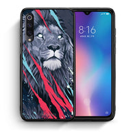 Thumbnail for Θήκη Xiaomi Mi 9 Lion Designer PopArt από τη Smartfits με σχέδιο στο πίσω μέρος και μαύρο περίβλημα | Xiaomi Mi 9 Lion Designer PopArt case with colorful back and black bezels