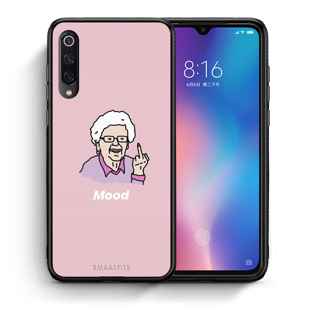 Θήκη Xiaomi Mi 9 Mood PopArt από τη Smartfits με σχέδιο στο πίσω μέρος και μαύρο περίβλημα | Xiaomi Mi 9 Mood PopArt case with colorful back and black bezels