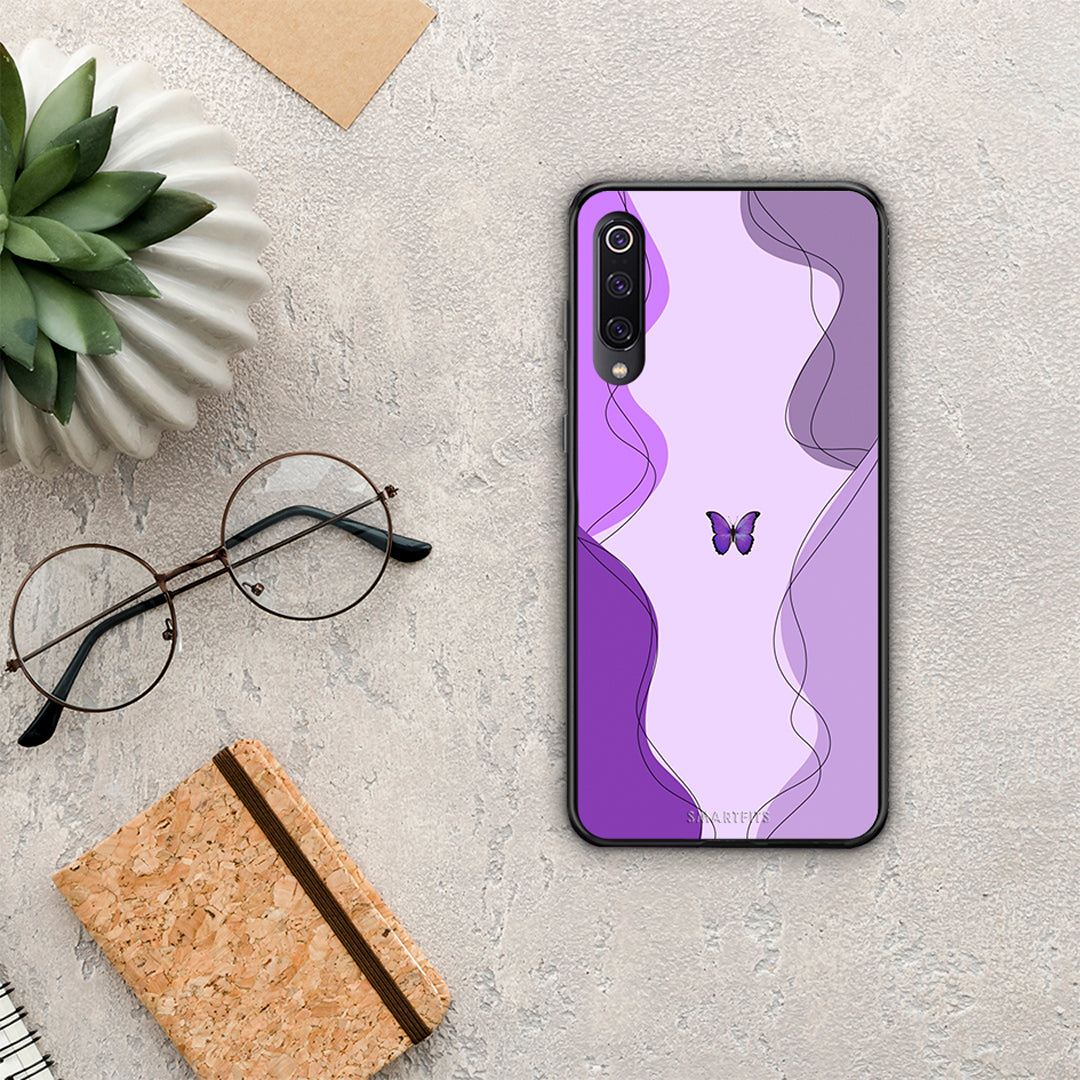 Purple Mariposa - Xiaomi Mi 9 case