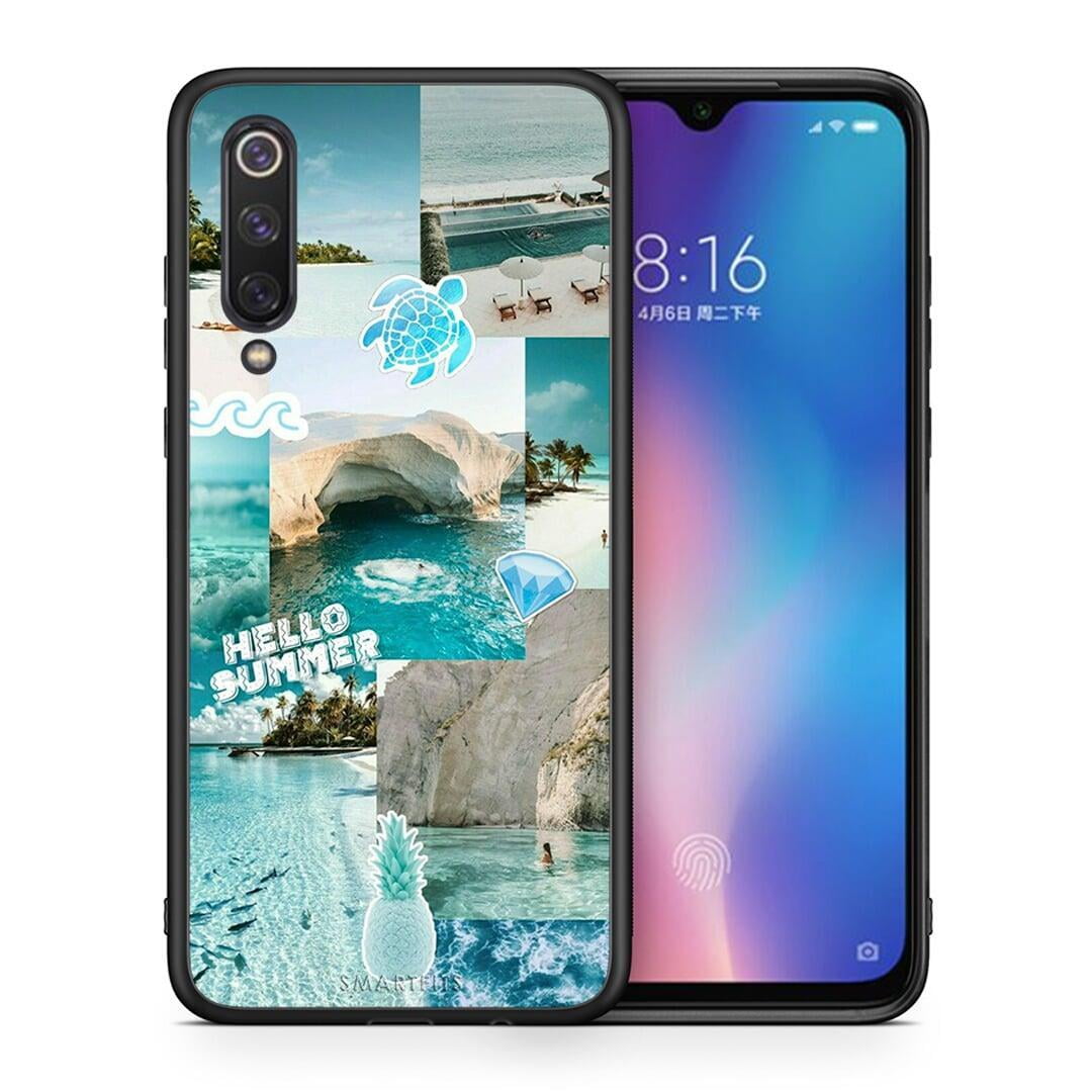 Θήκη Xiaomi Mi 9 SE Aesthetic Summer από τη Smartfits με σχέδιο στο πίσω μέρος και μαύρο περίβλημα | Xiaomi Mi 9 SE Aesthetic Summer case with colorful back and black bezels