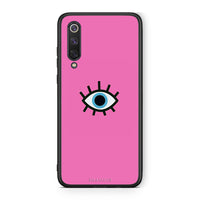 Thumbnail for Xiaomi Mi 9 SE Blue Eye Pink θήκη από τη Smartfits με σχέδιο στο πίσω μέρος και μαύρο περίβλημα | Smartphone case with colorful back and black bezels by Smartfits
