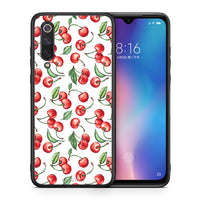 Thumbnail for Θήκη Xiaomi Mi 9 SE Cherry Summer από τη Smartfits με σχέδιο στο πίσω μέρος και μαύρο περίβλημα | Xiaomi Mi 9 SE Cherry Summer case with colorful back and black bezels