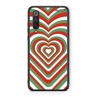 Thumbnail for Xiaomi Mi 9 SE Christmas Hearts θήκη από τη Smartfits με σχέδιο στο πίσω μέρος και μαύρο περίβλημα | Smartphone case with colorful back and black bezels by Smartfits