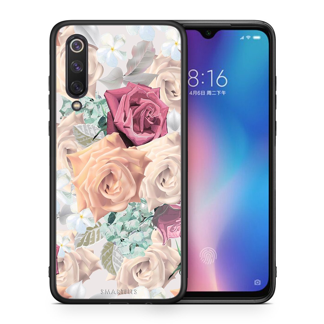 Θήκη Xiaomi Mi 9 SE Bouquet Floral από τη Smartfits με σχέδιο στο πίσω μέρος και μαύρο περίβλημα | Xiaomi Mi 9 SE Bouquet Floral case with colorful back and black bezels