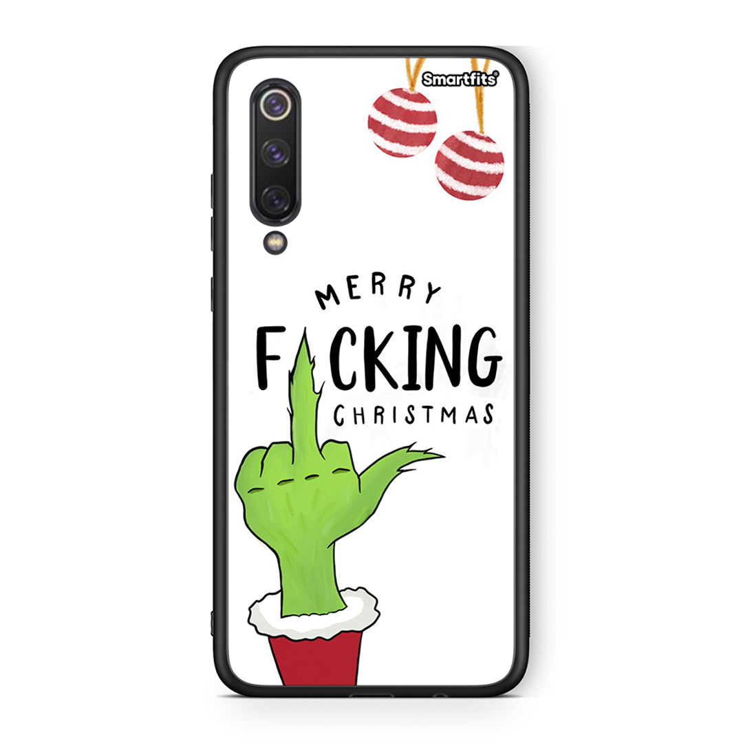 Xiaomi Mi 9 SE Merry F Xmas θήκη από τη Smartfits με σχέδιο στο πίσω μέρος και μαύρο περίβλημα | Smartphone case with colorful back and black bezels by Smartfits