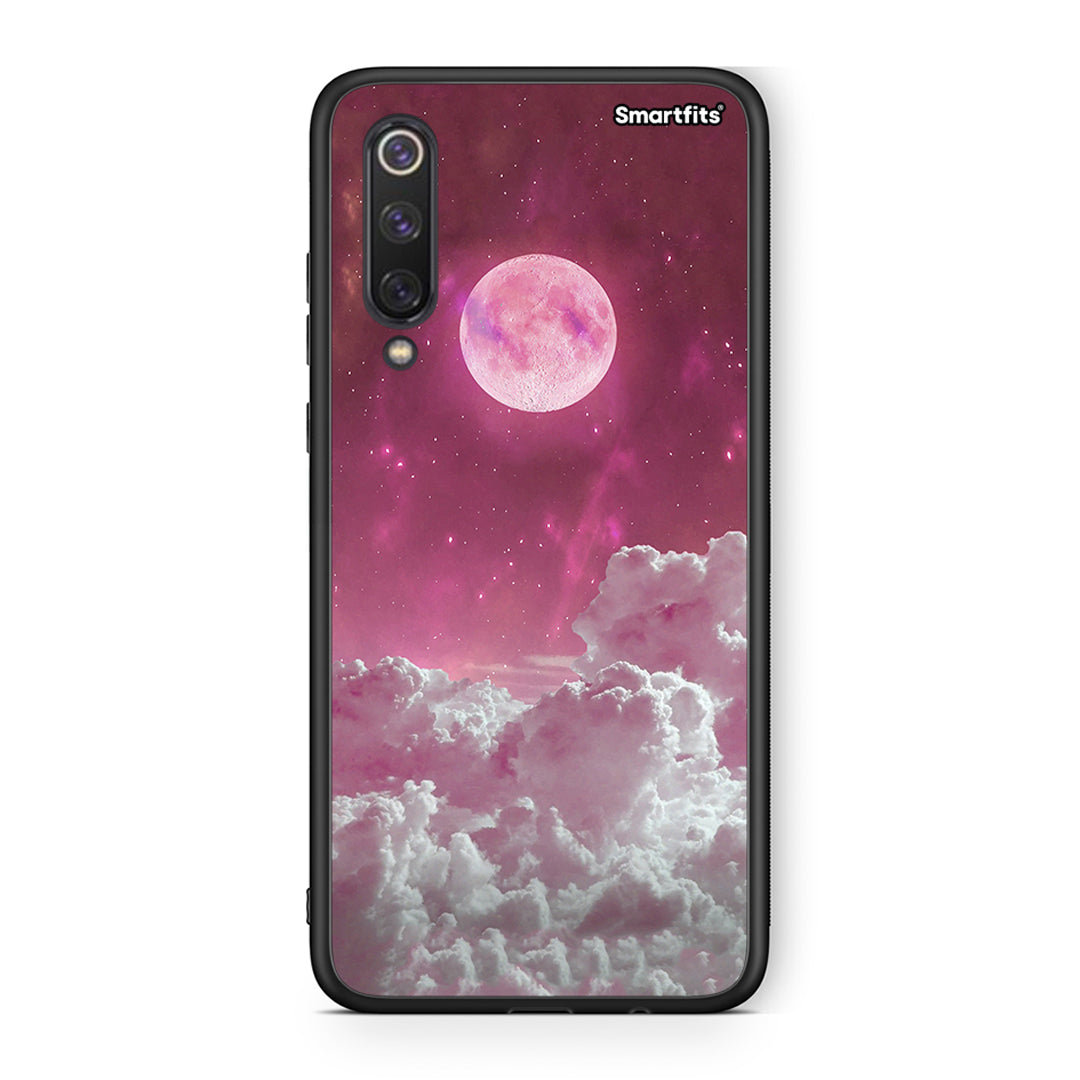Xiaomi Mi 9 SE Pink Moon Θήκη από τη Smartfits με σχέδιο στο πίσω μέρος και μαύρο περίβλημα | Smartphone case with colorful back and black bezels by Smartfits