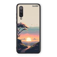 Thumbnail for Xiaomi Mi 9 SE Pixel Sunset Θήκη από τη Smartfits με σχέδιο στο πίσω μέρος και μαύρο περίβλημα | Smartphone case with colorful back and black bezels by Smartfits