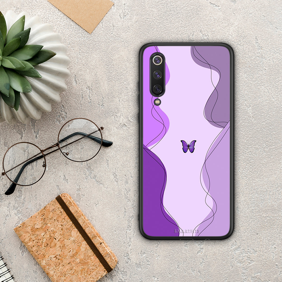 Purple Mariposa - Xiaomi Mi 9 SE case