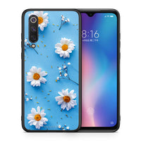 Thumbnail for Θήκη Xiaomi Mi 9 SE Real Daisies από τη Smartfits με σχέδιο στο πίσω μέρος και μαύρο περίβλημα | Xiaomi Mi 9 SE Real Daisies case with colorful back and black bezels