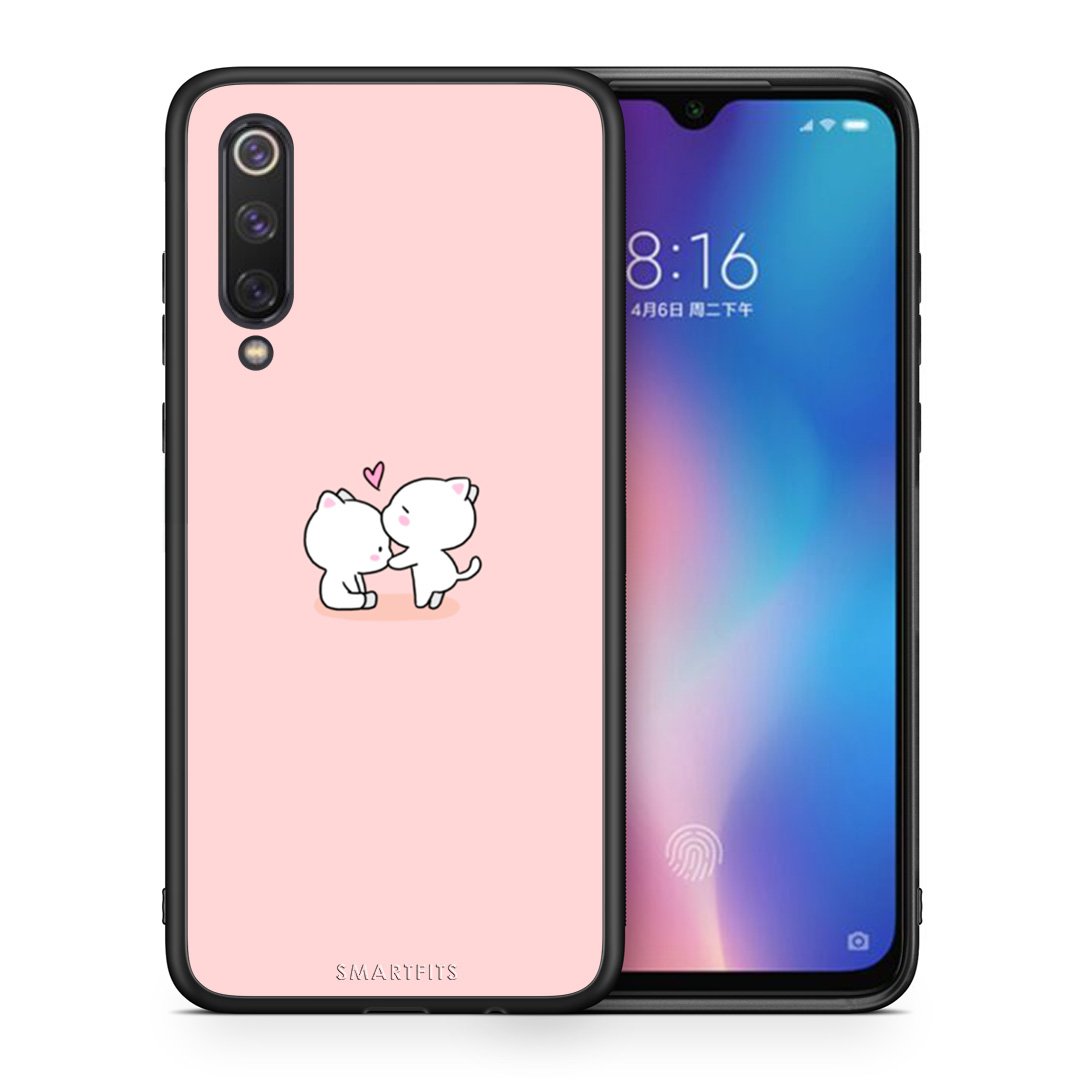 Θήκη Xiaomi Mi 9 SE Love Valentine από τη Smartfits με σχέδιο στο πίσω μέρος και μαύρο περίβλημα | Xiaomi Mi 9 SE Love Valentine case with colorful back and black bezels