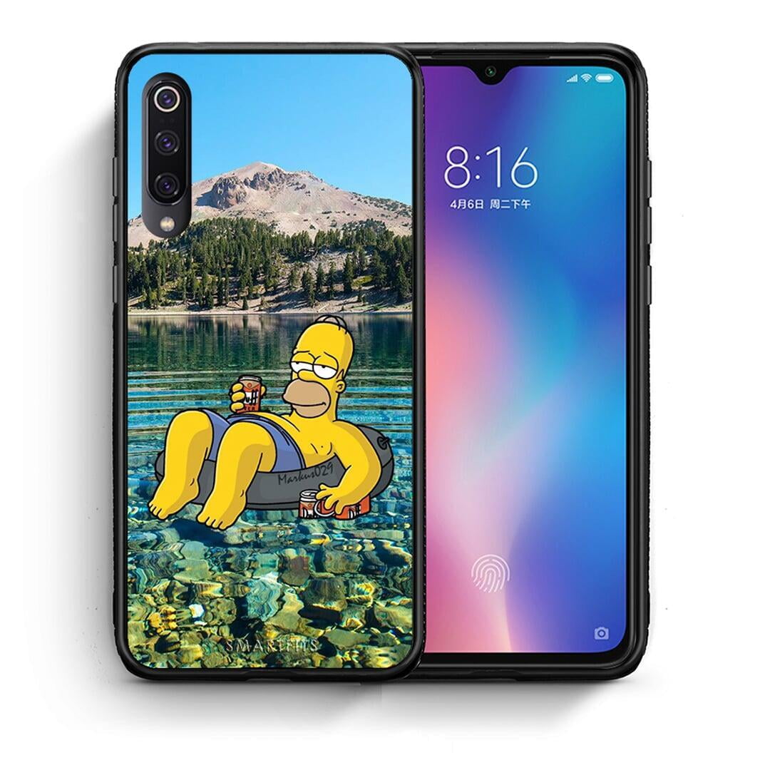 Θήκη Xiaomi Mi 9 Summer Happiness από τη Smartfits με σχέδιο στο πίσω μέρος και μαύρο περίβλημα | Xiaomi Mi 9 Summer Happiness case with colorful back and black bezels