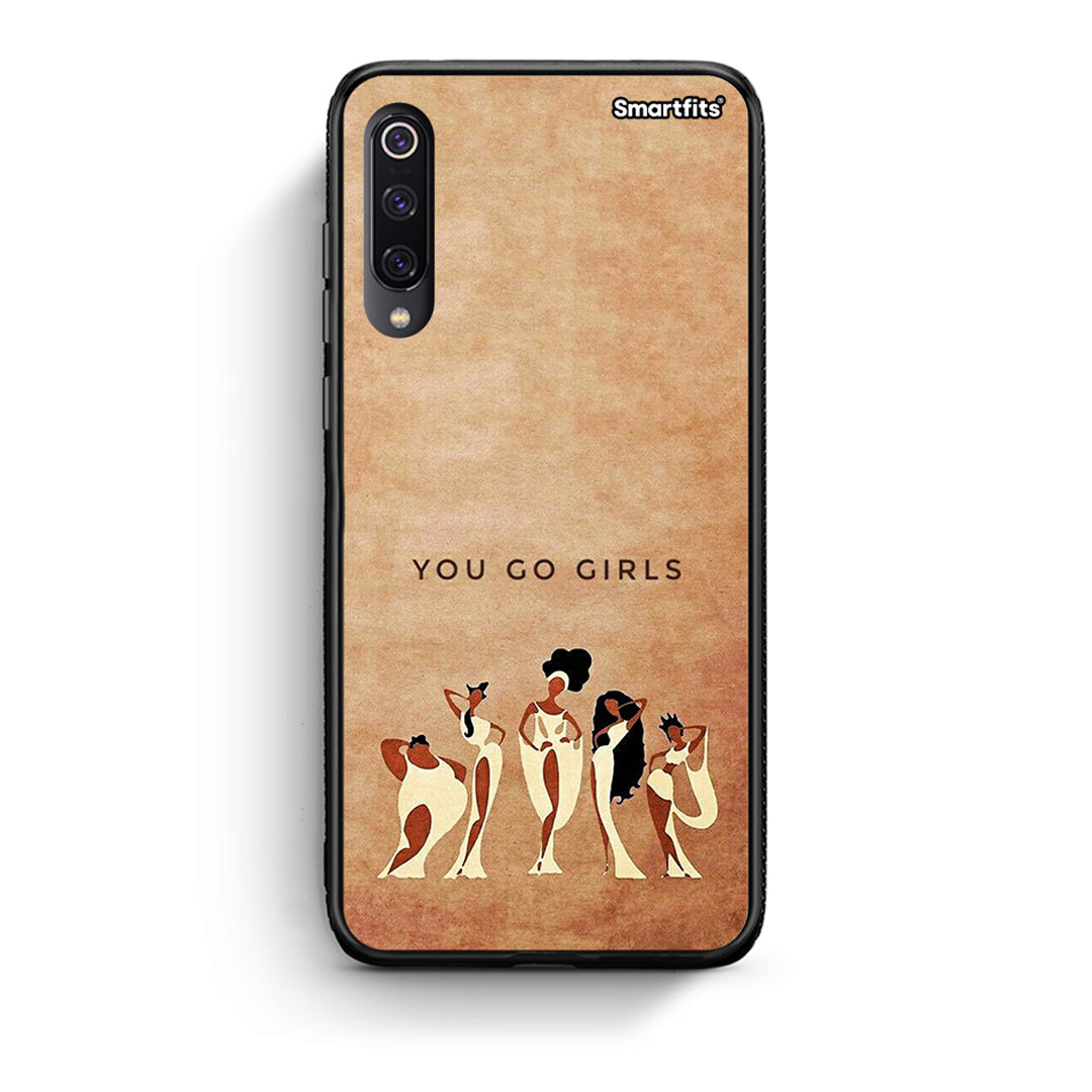 Xiaomi Mi 9 You Go Girl θήκη από τη Smartfits με σχέδιο στο πίσω μέρος και μαύρο περίβλημα | Smartphone case with colorful back and black bezels by Smartfits