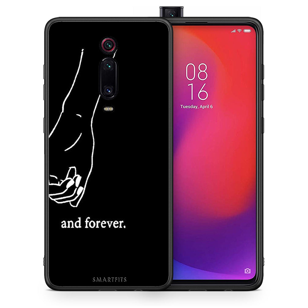 Θήκη Αγίου Βαλεντίνου Xiaomi Redmi K20 / K20 Pro Always & Forever 2 από τη Smartfits με σχέδιο στο πίσω μέρος και μαύρο περίβλημα | Xiaomi Redmi K20 / K20 Pro Always & Forever 2 case with colorful back and black bezels