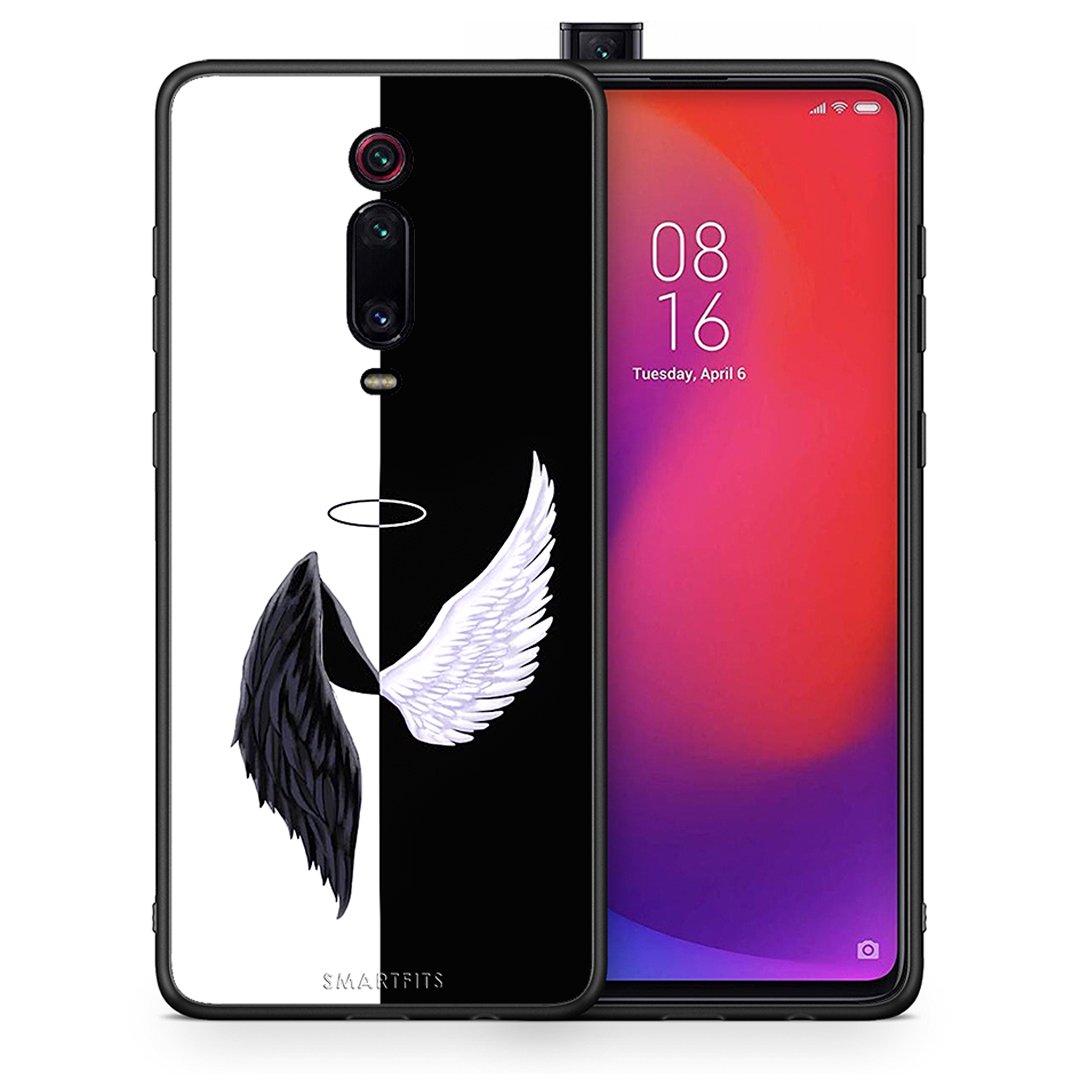 Θήκη Xiaomi Redmi K20/K20 Pro Angels Demons από τη Smartfits με σχέδιο στο πίσω μέρος και μαύρο περίβλημα | Xiaomi Redmi K20/K20 Pro Angels Demons case with colorful back and black bezels