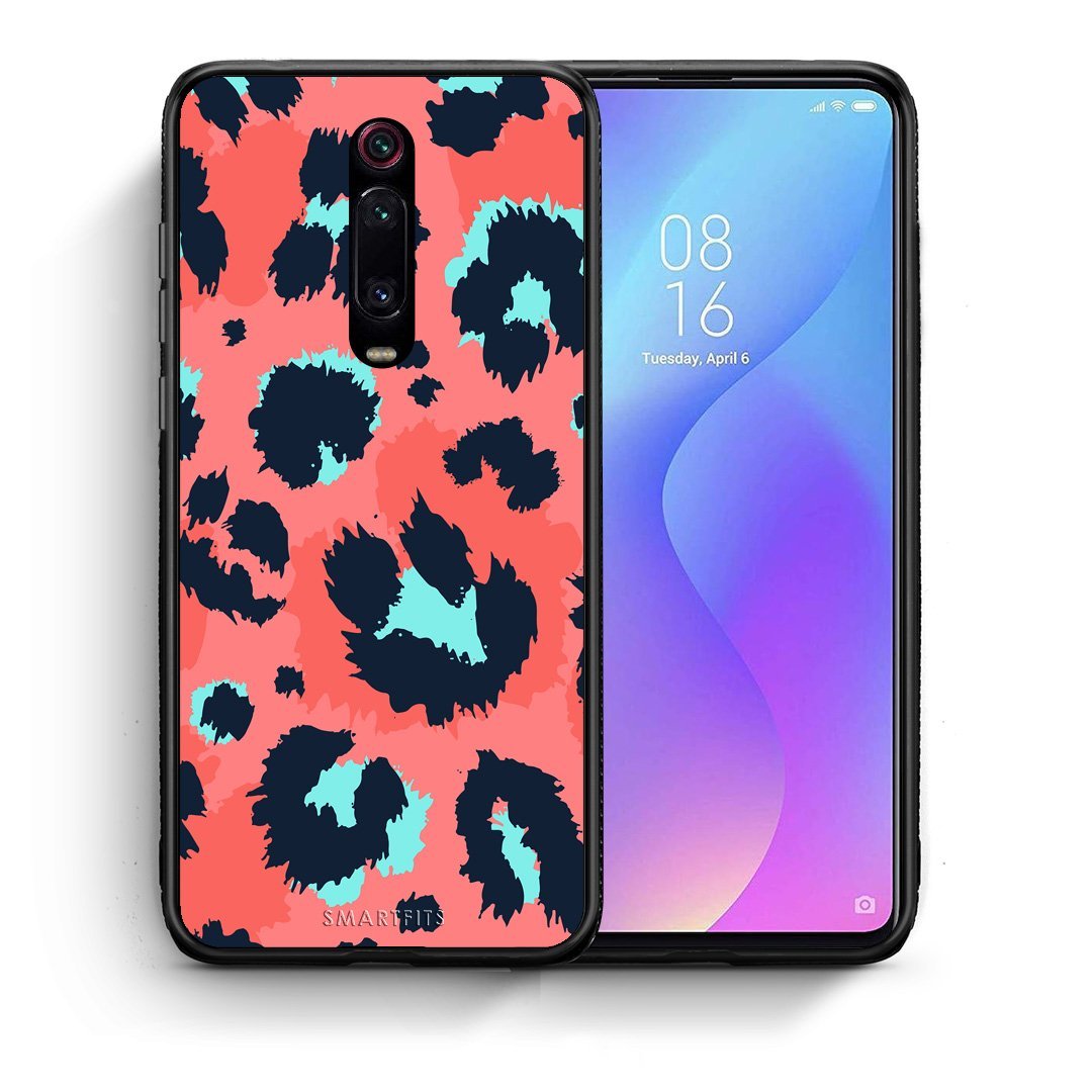 Θήκη Xiaomi Redmi K20/K20 Pro Pink Leopard Animal από τη Smartfits με σχέδιο στο πίσω μέρος και μαύρο περίβλημα | Xiaomi Redmi K20/K20 Pro Pink Leopard Animal case with colorful back and black bezels