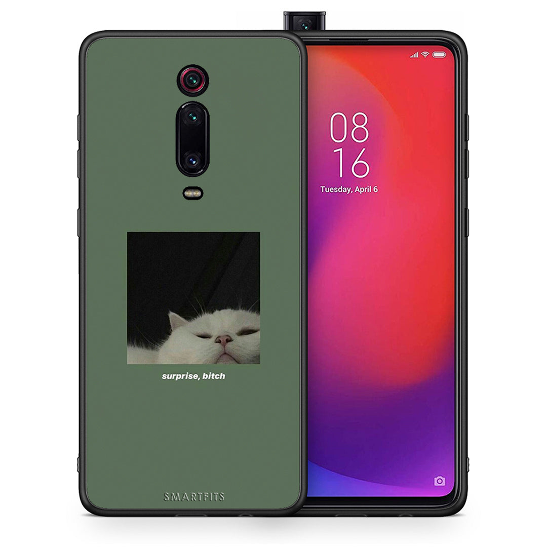 Θήκη Xiaomi Redmi K20/K20 Pro Bitch Surprise από τη Smartfits με σχέδιο στο πίσω μέρος και μαύρο περίβλημα | Xiaomi Redmi K20/K20 Pro Bitch Surprise case with colorful back and black bezels