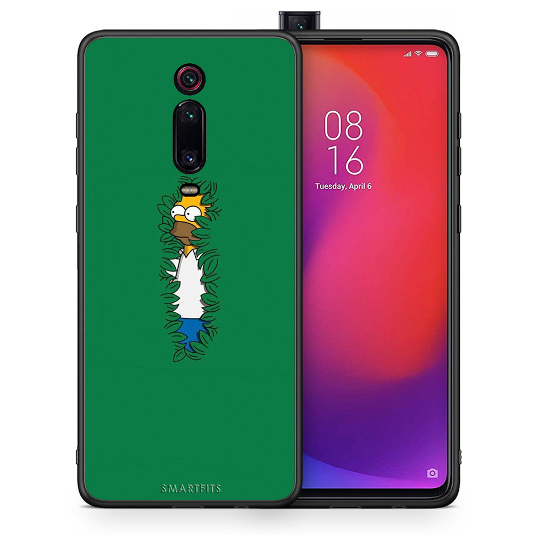 Θήκη Αγίου Βαλεντίνου Xiaomi Mi 9T Bush Man από τη Smartfits με σχέδιο στο πίσω μέρος και μαύρο περίβλημα | Xiaomi Mi 9T Bush Man case with colorful back and black bezels