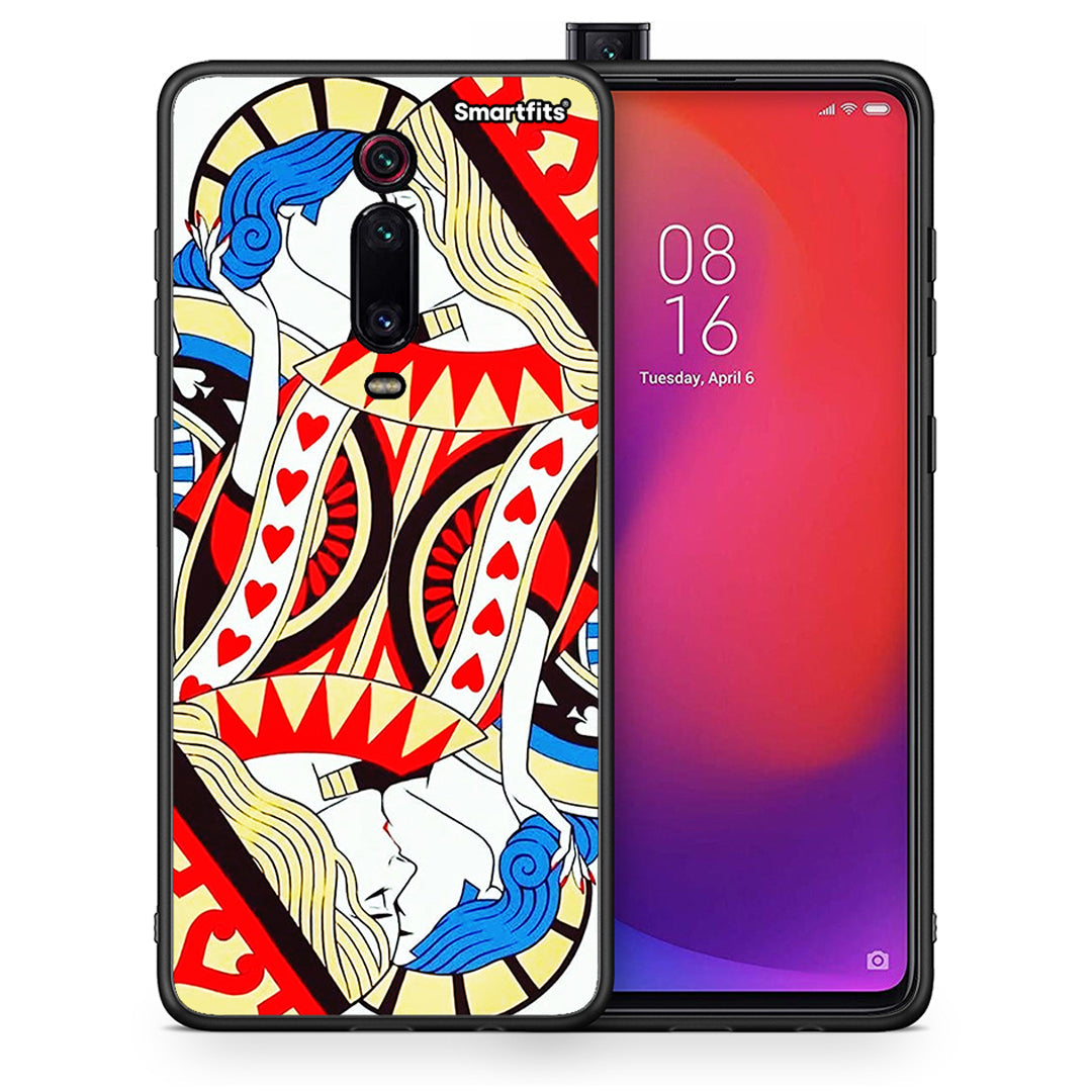 Θήκη Xiaomi Mi 9T Card Love από τη Smartfits με σχέδιο στο πίσω μέρος και μαύρο περίβλημα | Xiaomi Mi 9T Card Love case with colorful back and black bezels