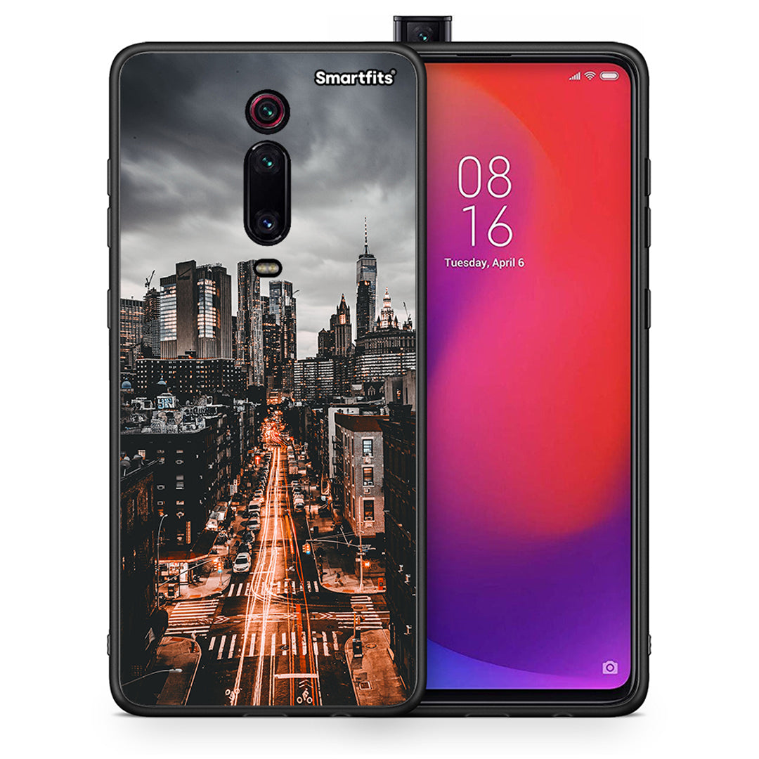 Θήκη Xiaomi Redmi K20/K20 Pro City Lights από τη Smartfits με σχέδιο στο πίσω μέρος και μαύρο περίβλημα | Xiaomi Redmi K20/K20 Pro City Lights case with colorful back and black bezels