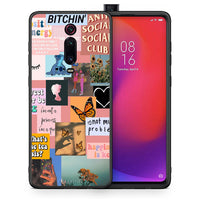 Thumbnail for Θήκη Αγίου Βαλεντίνου Xiaomi Redmi K20 / K20 Pro Collage Bitchin από τη Smartfits με σχέδιο στο πίσω μέρος και μαύρο περίβλημα | Xiaomi Redmi K20 / K20 Pro Collage Bitchin case with colorful back and black bezels