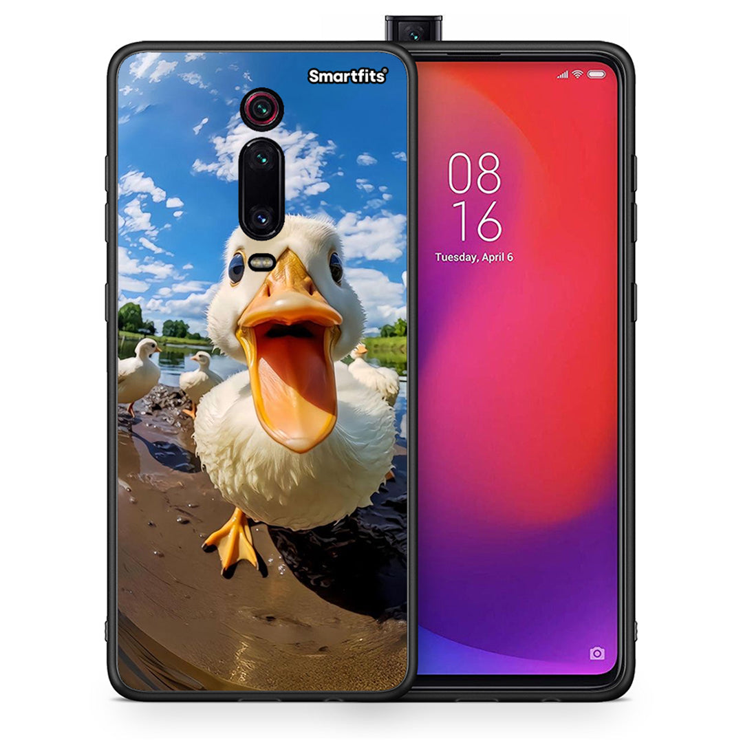 Θήκη Xiaomi Mi 9T Duck Face από τη Smartfits με σχέδιο στο πίσω μέρος και μαύρο περίβλημα | Xiaomi Mi 9T Duck Face case with colorful back and black bezels