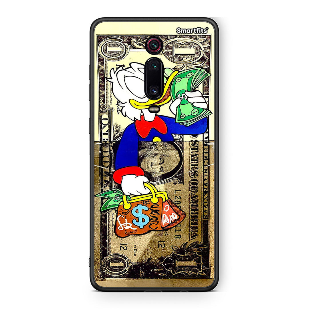 Xiaomi Mi 9T Duck Money Θήκη από τη Smartfits με σχέδιο στο πίσω μέρος και μαύρο περίβλημα | Smartphone case with colorful back and black bezels by Smartfits