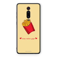 Thumbnail for Xiaomi Mi 9T Fries Before Guys Θήκη Αγίου Βαλεντίνου από τη Smartfits με σχέδιο στο πίσω μέρος και μαύρο περίβλημα | Smartphone case with colorful back and black bezels by Smartfits