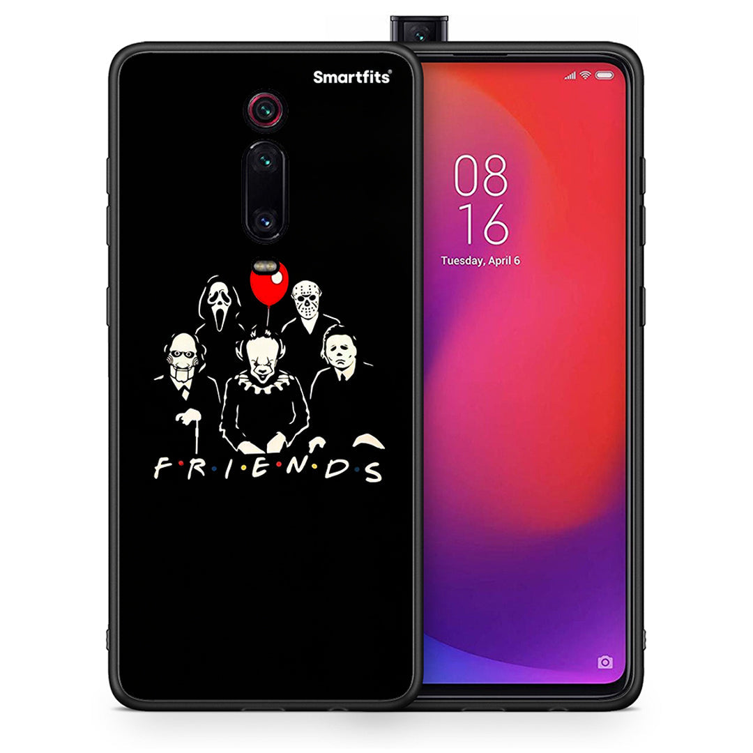 Θήκη Xiaomi Mi 9T Halloween Friends από τη Smartfits με σχέδιο στο πίσω μέρος και μαύρο περίβλημα | Xiaomi Mi 9T Halloween Friends case with colorful back and black bezels