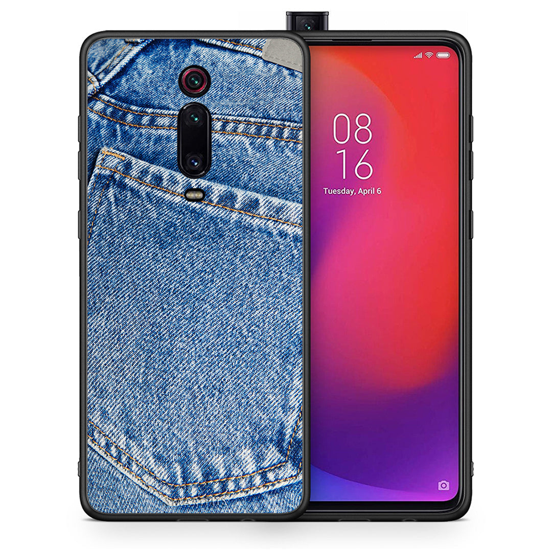 Θήκη Xiaomi Redmi K20/K20 Pro Jeans Pocket από τη Smartfits με σχέδιο στο πίσω μέρος και μαύρο περίβλημα | Xiaomi Redmi K20/K20 Pro Jeans Pocket case with colorful back and black bezels