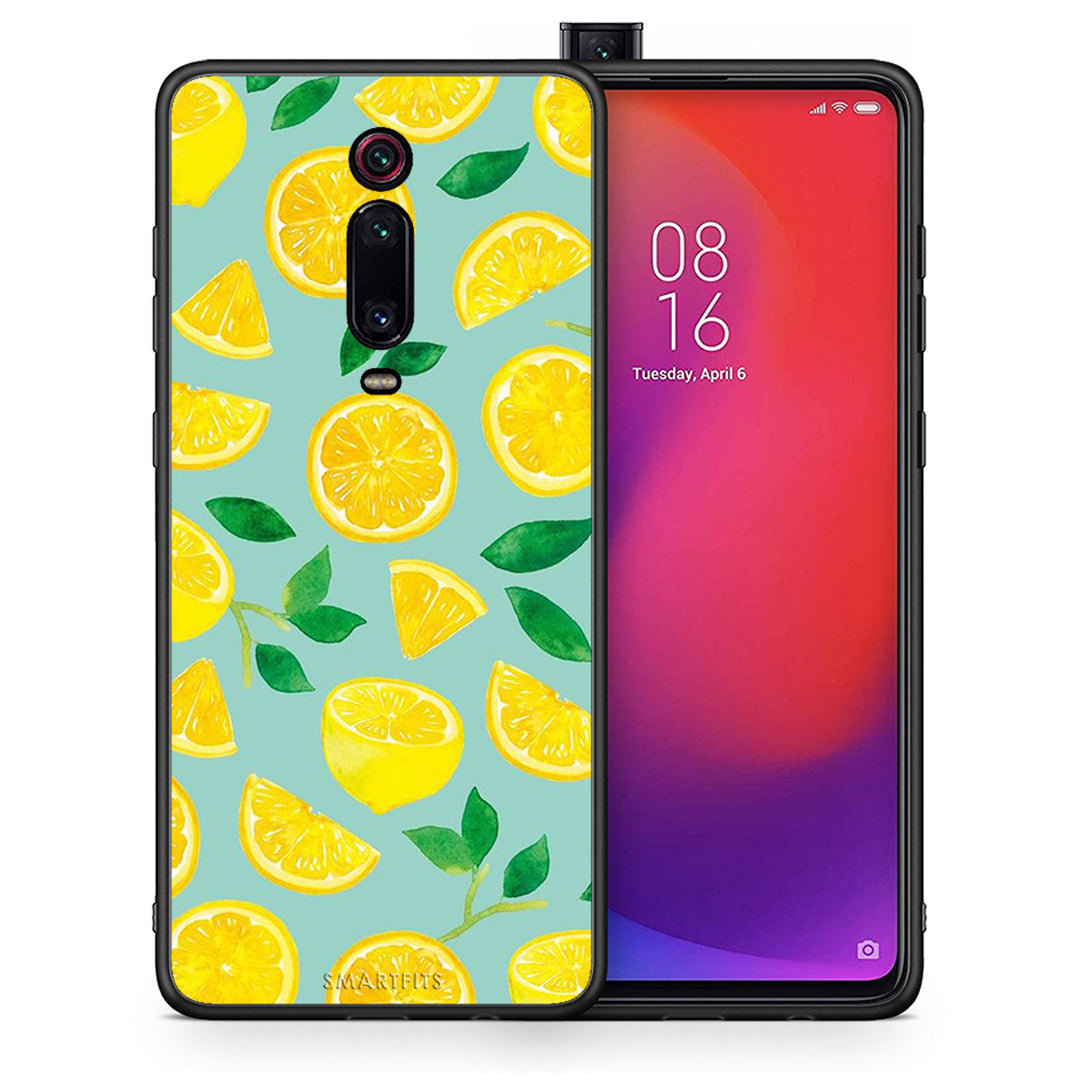 Θήκη Xiaomi Redmi K20/K20 Pro Lemons από τη Smartfits με σχέδιο στο πίσω μέρος και μαύρο περίβλημα | Xiaomi Redmi K20/K20 Pro Lemons case with colorful back and black bezels