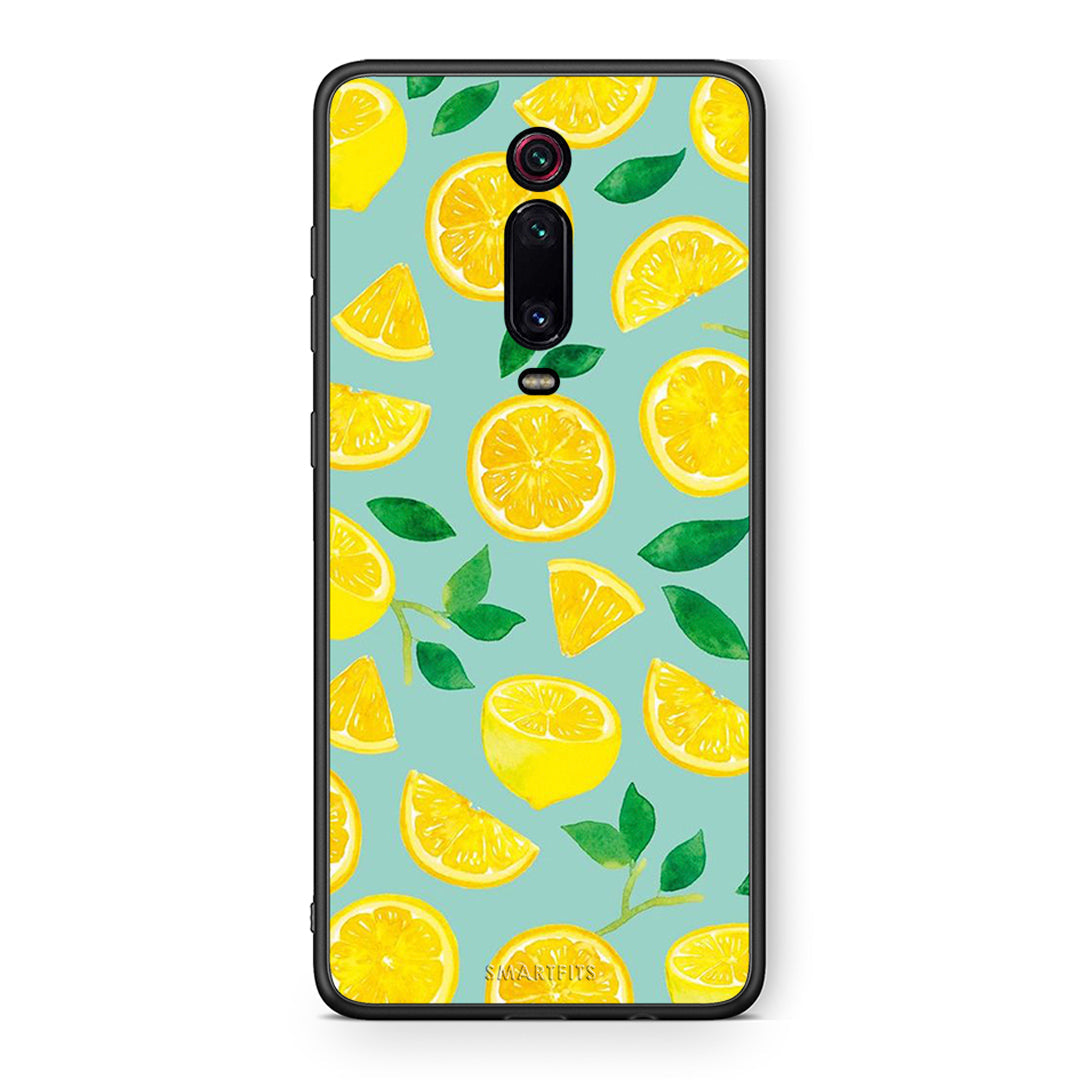 Xiaomi Mi 9T Lemons θήκη από τη Smartfits με σχέδιο στο πίσω μέρος και μαύρο περίβλημα | Smartphone case with colorful back and black bezels by Smartfits