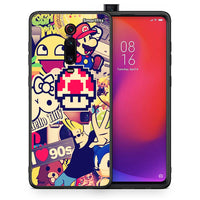 Thumbnail for Θήκη Xiaomi Mi 9T Love The 90s από τη Smartfits με σχέδιο στο πίσω μέρος και μαύρο περίβλημα | Xiaomi Mi 9T Love The 90s case with colorful back and black bezels